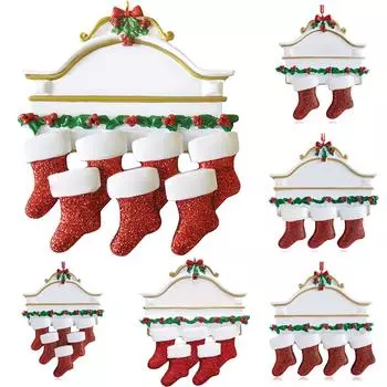 Веселые рождественские чулки, подвесные украшения, праздничные подарки, украшение для рождественской елки 2 Socks