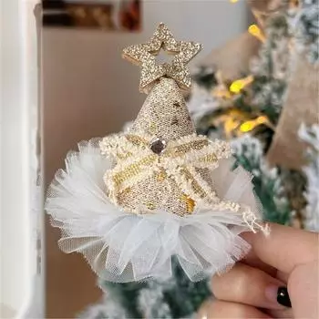 Веселые рождественские заколки для волос, блестящие блестки, рождественские шапки, заколки со снежинками, Санта, рождественские аксессуары для волос для рождественских праздничных вечеринок One Size