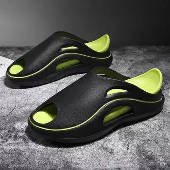 Веселые тапочки Tongue мужские и женские дизайнерские шлепанцы летние теннисные туфли класса люкс шлепанцы EVA мягкие мюли 1 шлепанцы легкие пляжные 36-37 белый