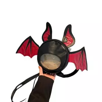 Веселый дебют! Сумки-летучие мыши на Хэллоуин задают стиль европейской и американской моды чёрный