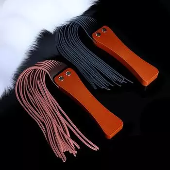 Веселый кнут с деревянной ручкой инструмент для шлепков флирт веселый кнут кнут, кожаный свободный кнут