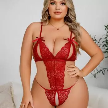 Веселый комбинезон большого размера с открытыми плечами 1XL