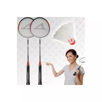 Веселый набор для игры в бадминтон для детей 2 ракетки 1 мяч