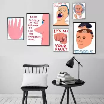 Веселый подарок картина маслом D. Плакат Schleggley, современное искусство, эстамп, заставляет меня смеяться, модное настенное искусство для дома 21cm30cm NoFrame