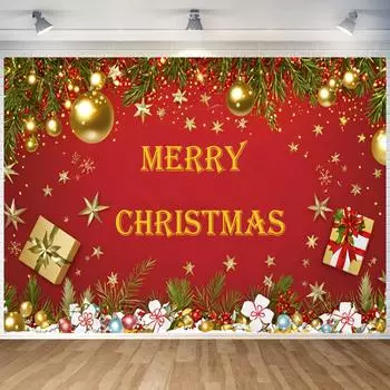 Веселый рождественский баннер Рождественский декор дома 2024 Рождественская вечеринка Декор Рождественская фотография Фон Реквизит С Новым годом 2025