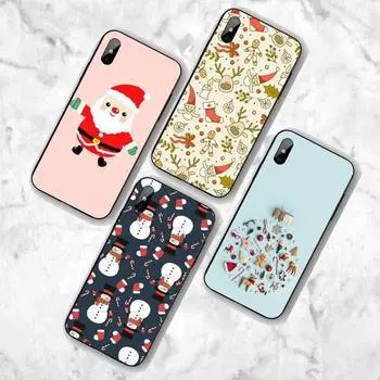 Веселый рождественский чехол для телефона Huawei G7 G8 P7 P8 P9 P10 P20 P30 Lite Mini Pro P Smart Plus Cove Fundas P20Lite