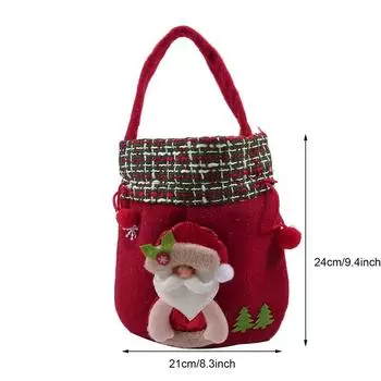 Веселый рождественский подарочный пакет на шнурке, большой упаковочный пакет для конфет и печенья, рождественское украшение для дома Navidad