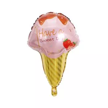 Веселый воздушный шар Гавайский ананас Фламинго Алюминиевая фольга Свадебные украшения для вечеринки Pink Ice Cream