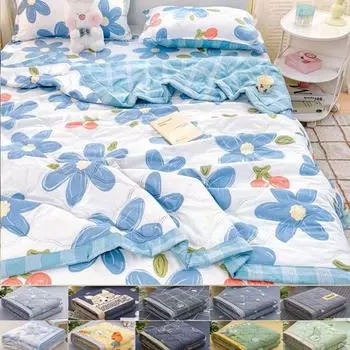 Весенне-летнее хлопковое одеяло, тонкое одеяло, одеяла для взрослых, детское королевское одеяло, лоскутное покрывало, роскошное покрывало для кровати 200x230 см, домашний декор 80X100cm Thin Quilts