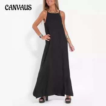 Весенне-летнее женское модное повседневное хлопковое платье с разрезом на бретельках S белый