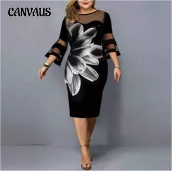 Весенне-летнее женское платье, марлевые платья с цифровым принтом, платья больших размеров