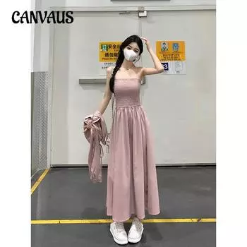 Весенне-летнее женское платье с лямкой на шее, темпераментное модное платье без рукавов больших размеров L