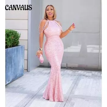 Весенне-летнее женское платье Вечернее платье Вечернее платье Свободная упаковка Платья с блестками на бедрах Пригородное платье больших размеров Платье XL чёрный