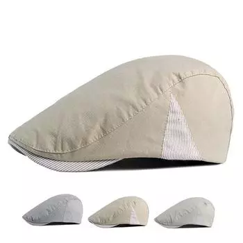 Весенне-летние хлопковые береты, кепки газетчика для мужчин, кепка вперед, британская винтажная кепка, мужские шляпы художников в стиле Гэтсби, шляпа водителя, шляпа плюща 55-59cm темно серый