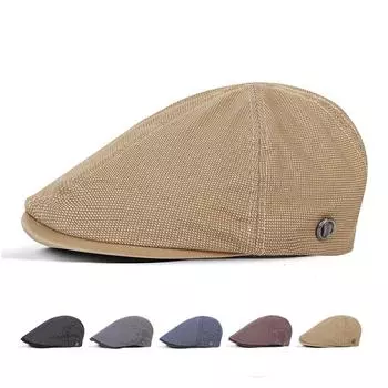 Весенне-летние кепки газетчика для мужчин, дышащие береты, плоские кепки, женские восьмиугольные кепки в британском стиле, шляпы художников в стиле Гэтсби, Hombre Boina 55-60cm серый