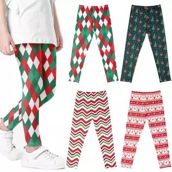 Весенне-летние леггинсы для маленьких девочек, рождественские принты, цвета, спортивные брюки, леггинсы для девочек, детские повседневные штаны для маленьких девочек, колготки на подкладке, От 3 до 9 лет 130