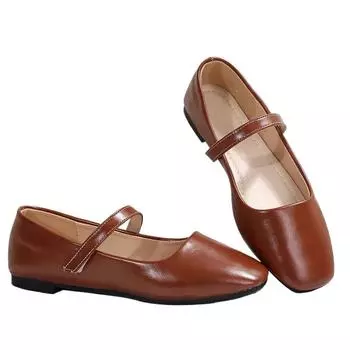 Весенне-летние модные неглубокие дышащие удобные элегантные износостойкие мокасины легкие нескользящие женские туфли 35 коричневый