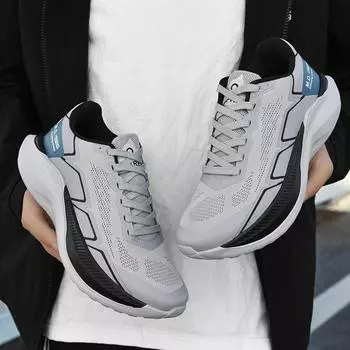 Весенне-летние мужские походные туфли, дышащая мужская сетчатая легкая уличная обувь, удобные повседневные кроссовки, нескользящая мужская обувь 45 белый