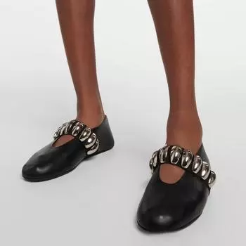 Весенне-летние новые свободные женские туфли на плоской подошве с металлической пряжкой для танцоров балета, универсальная модная повседневная обувь Мэри Джейн с круглым носком 35