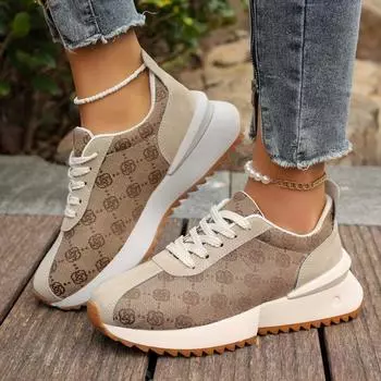 Весенне-летние повседневные кроссовки с перекрестными ремешками и цветочным декором, дышащие, на плоской подошве, удобные женские туфли 35