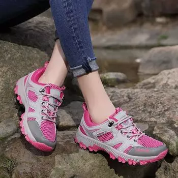 Весенне-летние сетчатые дышащие походные туфли, женские пары, уличные кроссовки для треккинга, туризма, кемпинга, женская треккинговая обувь 42