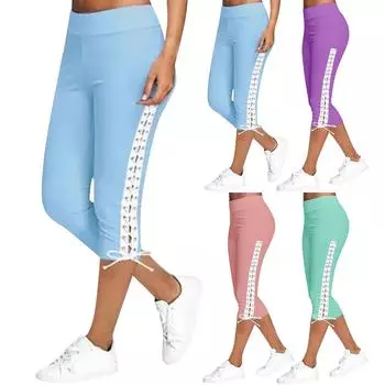 Весенне-летние сексуальные облегающие коктейльные брюки, разноцветные спортивные брюки, трусы XXXXL зелёный