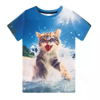 Весенне-летние топы, мужская одежда больших размеров, футболка с 3D-принтом «папа двух девочек», футболки с буквенным узором, топ с короткими рукавами и круглым вырезом, дышащие мужские рубашки XS