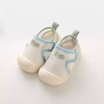 Весенне-летние туфли-сетка с полыми отверстиями, детские туфли для малышей 0-3 лет, детская обувь на мягкой подошве, нескользящая, домашняя обувь для пола 13