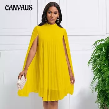 Весенне-летние женские платья, темпераментные модные шифоновые пуловеры, накидка с рукавами «летучая мышь», платья большого размера S белый