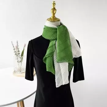 Весенне-летний атласный длинный шарф для женщин, солнцезащитная шаль, модный атласный длинный шарф для красоты, универсальный дорожный шарф 155*100cm