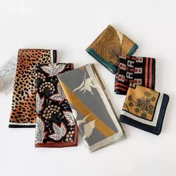 Весенне-летний атласный длинный шарф для женщин, солнцезащитная шаль, модный атласный длинный шарф для красоты, универсальный дорожный шарф 60*60cm