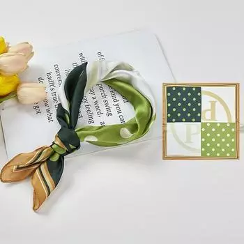 Весенне-летний атласный длинный шарф для женщин, солнцезащитная шаль, модный атласный длинный шарф для красоты, универсальный дорожный шарф 53*53cm