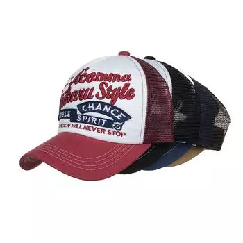 Весенне-летний новый продукт наклейка вышитая сетчатая кепка бейсболка солнцезащитный козырек шляпа от солнца на открытом воздухе чёрный