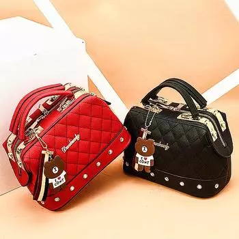 Весенне-летний тренд, новый стиль, корейская мода, сумки на плечо, сумка через плечо на одно плечо красный