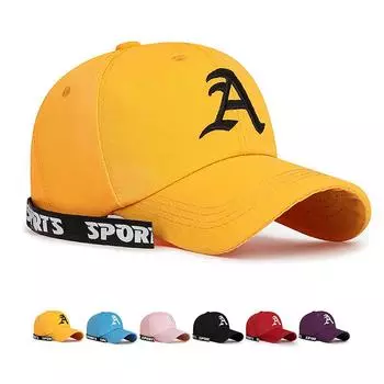 Весенне-летняя бейсбольная кепка с вышитыми буквами и лентой, кепка для молодых студенток чёрный