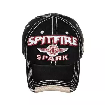 Весенне-летняя бейсболка с вышитым алфавитным патчем для мужчин и женщин в корейском стиле, весенне-летняя модная шляпа от солнца Adjustable чёрный