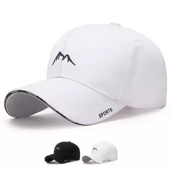 Весенне-летняя бейсболка с вышивкой и солнцезащитным козырьком для мужчин, шляпы для рыбалки и гольфа, женская панамская кепка с хвостиком, шляпа Snapback, шляпы с козырьком 55-60cm белый