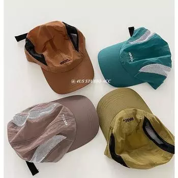 Весенне-летняя быстросохнущая кепка, подходящая по цвету, женская, дышащая и легкая, для кемпинга, бейсболка, солнцезащитный козырек, шляпа для защиты от солнца M56-58cm чёрный