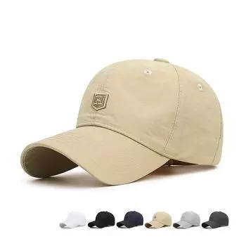 Весенне-летняя быстросохнущая шляпа с буквенным принтом, мужская спортивная кепка, легкая уличная солнцезащитная шляпа темно-серого