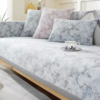 Весенне-летняя диванная подушка, устойчивая к царапинам, синель, универсальная, простая, нескользящая подушка для дивана, спинка, пылезащитная ткань 70*70cm