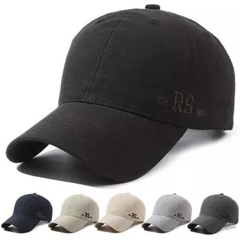 Весенне-летняя кепка, мужская кепка, бейсболка, шляпа от солнца с вышивкой букв, кепка для рыбалки на открытом воздухе чёрный