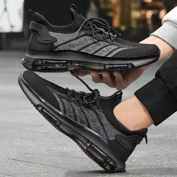 Весенне-летняя мода 2024 года, легкие и дышащие спортивные кроссовки, корейская версия трендовой амортизирующей повседневной обуви, большие размеры для мужчин 36