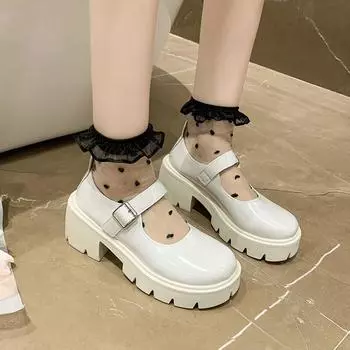 Весенне-летняя мода однотонные простые элегантные повседневные туфли на высоком каблуке с круглым носком и квадратным каблуком, новые женские туфли 35