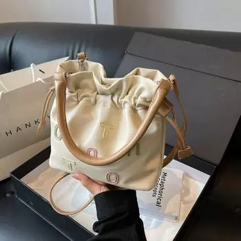 Весенне-летняя модная и элегантная ручная сумка-мешок для женщин, новинка 2024 года, через плечо, ручная сумка на одно плечо