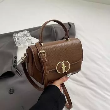 Весенне-летняя модная маленькая женская сумочка, новая сумка для пожилых людей, универсальная сумка через плечо, маленькая рабочая сумочка (20cm<Max Length<30cm)