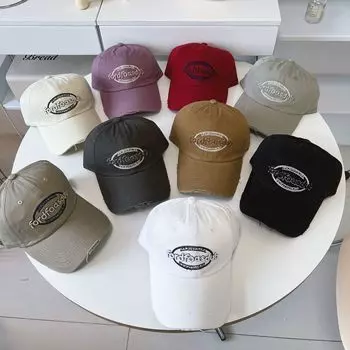 Весенне-летняя модная универсальная бейсбольная кепка, повседневная спортивная кепка для отдыха на открытом воздухе, дышащая солнцезащитная кепка с солнцезащитным козырьком M56-58cm чёрный