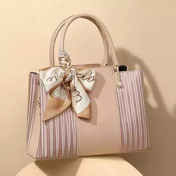 Весенне-летняя модная женская сумка, высококачественная изысканная ручная сумка через плечо розовый