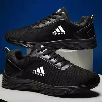 Весенне-летняя мужская удобная модная дышащая повседневная обувь на мягкой подошве 44 белый