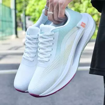 Весенне-летняя новая повседневная спортивная обувь для влюбленных на толстой подошве, модная модная мужская обувь, женские кроссовки 37 синий