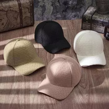 Весенне-летняя новая шерстяная мода, простые модели для отдыха, пары, мужчины и женщины могут носить теплую бейсболку с большой регулируемой окружностью головы M56-58cm чёрный